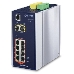 IGS-10020HPT индустриальный PoE коммутатор для монтажа в DIN-рейку IP30 L2+ SNMP Manageable 8-Port Gigabit POE+(AT) Switch + 2-Port Gigabit SFP Industrial Switch (-40 to 75 C), ERPS Ring Supported, 1588, фото 3
