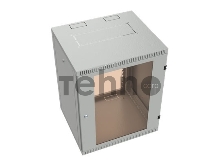 Шкаф коммутационный C3 Solutions WALLBOX 18-65 G (NT589171) настенный 18U 600x520мм пер.дв.стекл направл.под закл.гайки 260кг серый 470мм 28кг 880мм IP20 сталь