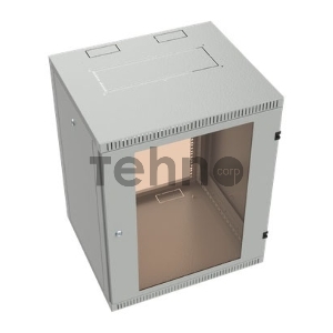 Шкаф коммутационный C3 Solutions WALLBOX 18-65 G (NT589171) настенный 18U 600x520мм пер.дв.стекл направл.под закл.гайки 260кг серый 470мм 28кг 880мм IP20 сталь