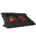 Подставка для ноутбука CROWN CMLC-530T  (Для ноутбуков17"" ;Размер: 395*305*54мм;Размер вентилятора: D140*20мм *2шт.;LED подсветка красная; USB), фото 2