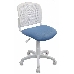 Кресло детское Бюрократ CH-W296NX/26-24 спинка сетка белый TW-15 сиденье голубой 26-24, фото 1