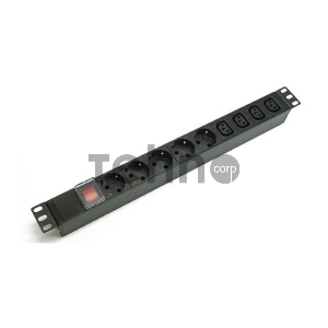 Блок распределения питания C3 Solutions SOC.BR 230.10B-5S-4С13-С14 B NT447070 гор.размещ. 5xSchuko 4xC13 10A C14