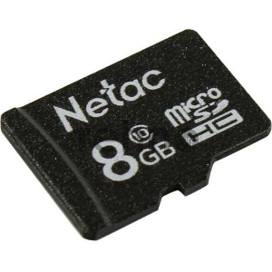 Флеш карта microSDHC 8GB Netac P500 <NT02P500STN-008G-S>  (без SD адаптера) 80MB/s