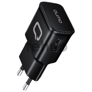 Сетевое зарядное устройство Qumo Energy (Charger 001), 1 USB, 1A, черный