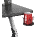 Стол игровой Cactus CS-GTX-AL-CARBON-RED столешница МДФ карбон каркас серебристый, фото 4