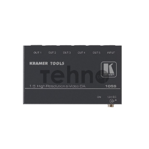 Усилитель-распределитель Kramer Electronics [105S] 1:5 сигналов S-video, 230 МГц