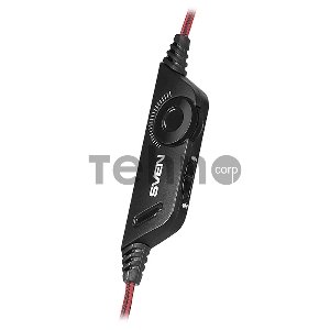 Игровые наушники с микрофоном SVEN AP-U880MV, черный-красный (USB, LED) Игровые наушники с микрофоном SVEN AP-U880MV, черный-красный (USB, LED)