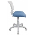 Кресло детское Бюрократ CH-W296NX/26-24 спинка сетка белый TW-15 сиденье голубой 26-24, фото 5