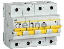 Автоматический выключатель IEK ВА47-150 4Р 100А 15кА характеристика D