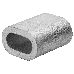 Зубр Зажим троса DIN 3093 алюминиевый, 2мм, ТФ5, 150 шт 4-304475-02, фото 2