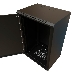 Шкаф коммутационный WRline (WR-TW-1845-SR-RAL9004) настенный 18U 600x450мм пер.дв.металл 2 бок.пан. 60кг черный 370мм 908мм IP20 сталь, фото 1