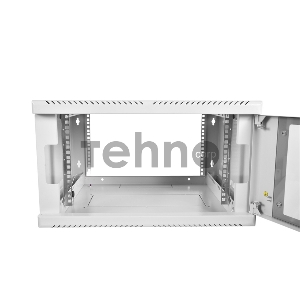 Шкаф настенный ЦМО ШРН-12.650 12U 600x650мм пер.дв.стекл несъемные бок.пан. 50кг серый
