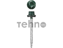 Саморезы СКД кровельные, RAL 6005 зеленый насыщенный, 51 х 4.8 мм, 1 200 шт, для деревянной обрешетки, STAYER
