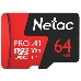 Флеш карта MicroSD card Netac P500 Extreme Pro 64GB, retail version w/SD adapter, фото 4