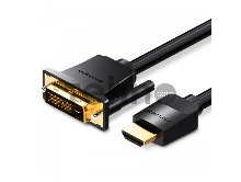Кабель Vention HDMI 19M/DVI-D Dual link 25M - 3 м
