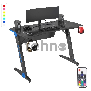 Стол игровой Cactus CS-GTIZ-BK-CARBON-RGB столешница МДФ карбон каркас черный
