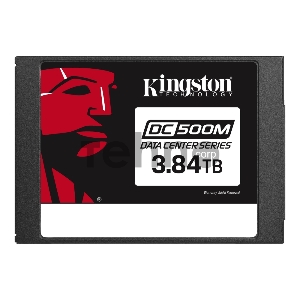 Жесткий диск SSD 2.5 Kingston 3.84Tb DC500M Series <SEDC500M/3840G> (SATA3, up to 555/520Mbs, 98000 IOPS, 3D TLC, 7mm)