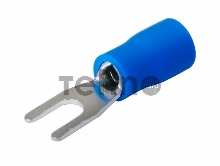 Наконечник вилочный изолированный 3.2 мм 1.5-2.5 мм² (НВи 2.5-3) синий REXANT