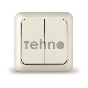 Выключатель 2-кл. ОП Олимп 10А IP20 беж. Universal Б-О0023