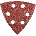 Лист шлифовальный STAYER MASTER 35460-080  треугольный унив.велкро 6отв.P80 93х93х93мм 5шт., фото 2