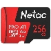 Карта MicroSD card Netac P500 Extreme Pro 256GB, retail version w/SD adapter, фото 3