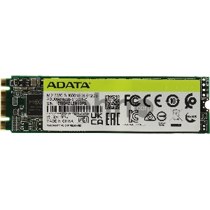 Твердотельный накопитель SSD M.2 2280 512GB ADATA SU650 Client SSD [ASU650NS38-512GT-C] SATA 6Gb/s, 550/510, IOPS 80/60K, MTBF 2M, 3D TLC, 210TBW, 0,37DWPD, RTL (936011)