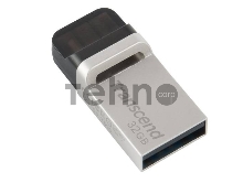 Флеш Диск Transcend 32GB JetFlash 880, USB 3.0 OTG ,Металл