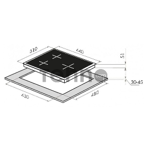 Газовая панель MAUNFELD EGHG.43.33CB2/G