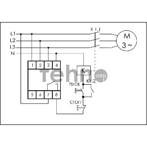 Реле контроля фаз CZF-B (3х400/230+N 8А 1перекл. IP20 монтаж на DIN-рейке) F&F EA04.001.002 Реле контроля фаз CZF-B (3х400/230+N 8А 1перекл. IP20 монтаж на DIN-рейке) F&F EA04.001.002