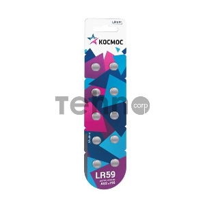 Элемент питания алкалиновый таблетка AG2 LR59 (блист.10шт) Космос KOCG2(LR59)10BL Элемент питания алкалиновый таблетка AG2 LR59 (блист.10шт) Космос KOCG2(LR59)10BL