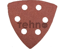 Шлифовальная бумага, лента, круги Треугольник шлифовальный универсальный STAYER (35460-320) на велкро основе, 6 отверстий, Р320, 93х93х93мм, 5шт