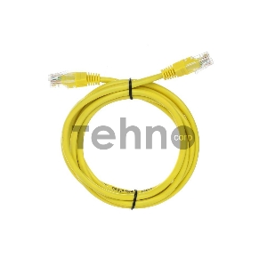 Патч-корд литой Telecom UTP кат.5е 1,5м желтый