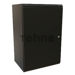 Шкаф коммутационный WRline (WR-TW-2245-SR-RAL9004) настенный 22U 600x450мм пер.дв.металл 2 бок.пан. 60кг черный 370мм 1086мм IP20 сталь