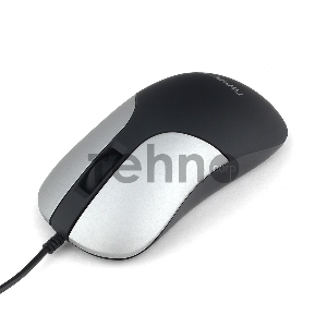 Мышь Гарнизон GM-215, USB, чип- Х, черный/серый, soft touch1000 DPI, 2кн.+колесо-кнопка