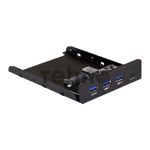 Планка USB на переднюю панель ExeGate U3H-623, 3,5, 3*USB3.0+1*TypeC, черная, металл, подсоединение к мат. плате12 Планка USB на переднюю панель ExeGate U3H-623, 3,5, 3*USB3.0+1*TypeC, черная, металл, подсоединение к мат. плате12