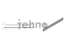 Монтажное оборудование Hyperline BPV-1-RAL9005 Фальш-панель на 1U, цвет черный (RAL 9005)
