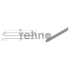 Монтажное оборудование Hyperline BPV-1-RAL9005 Фальш-панель на 1U, цвет черный (RAL 9005)