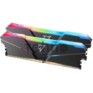 Модуль памяти DDR 4 DIMM 16Gb (8Gbx2) PC21300, 2666Mhz, Netac Shadow NTSRD4P26DP-16E, RGB, C19 Grey, с радиатором