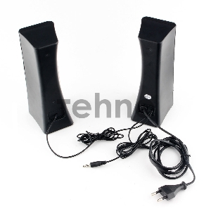 Акустич. система 2.0 Gembird SPK-500, черный, 6 Вт, рег. громкости, разъём для наушников, питание от сети