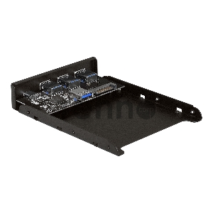Планка USB на переднюю панель ExeGate U3H-623, 3,5, 3*USB3.0+1*TypeC, черная, металл, подсоединение к мат. плате12