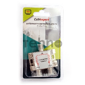 ТВ проф. сплиттер на 2 телевизора, Cablexpert AS-TV-PP-02, Power Pass  5-2400MHZ