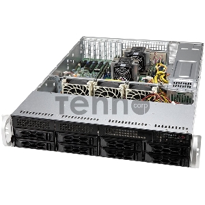 Корпус Supermicro CSE-LA25TQC-R609LP, 2U Dual and Single Intel and AMD CPUs, 7 low-profile expansion slot(s), 8 x 3.5 (tool-less) or 2.5 (screw) hot-swap SAS3/SATA drive bay, 600W / 650W RPSU