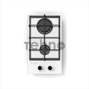 Встраиваемая газовая варочная панель LEX GVG 321 white  4000Вт 2 комфорки белый