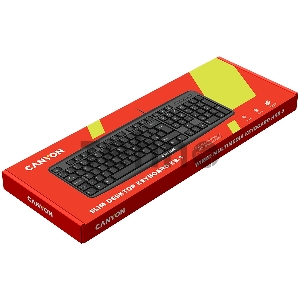 Клавиатуры, мыши CANYON CNE-CKEY01 Black USB