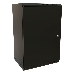 Шкаф коммутационный WRline (WR-TW-2266-SR-RAL9004) настенный 22U 600x600мм пер.дв.металл 2 бок.пан. 60кг черный 520мм 1086мм IP20 сталь, фото 2