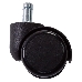 Набор колес Бюрократ CastorSet3850/PU черный для паркета/ламината, фото 1