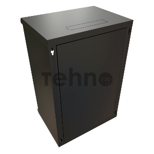 Шкаф коммутационный WRline (WR-TW-2266-SR-RAL9004) настенный 22U 600x600мм пер.дв.металл 2 бок.пан. 60кг черный 520мм 1086мм IP20 сталь