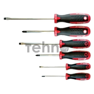 Набор отверток MATRIX 13303  сталь s2 двухкомпонентные рукоятки 6шт