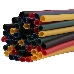 Термоусаживаемые трубки REXANT 3,0/1,5 мм, набор пять цветов, упаковка 50 шт. по 1 м, фото 2
