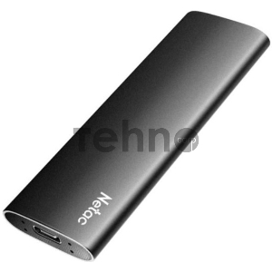 Внешний SSD накопитель Netac 500Gb Z SLIM <NT01ZSLIM-500G-32BK> (USB3.2, up to 520/480MBs, 100х29.5х9mm, Black)